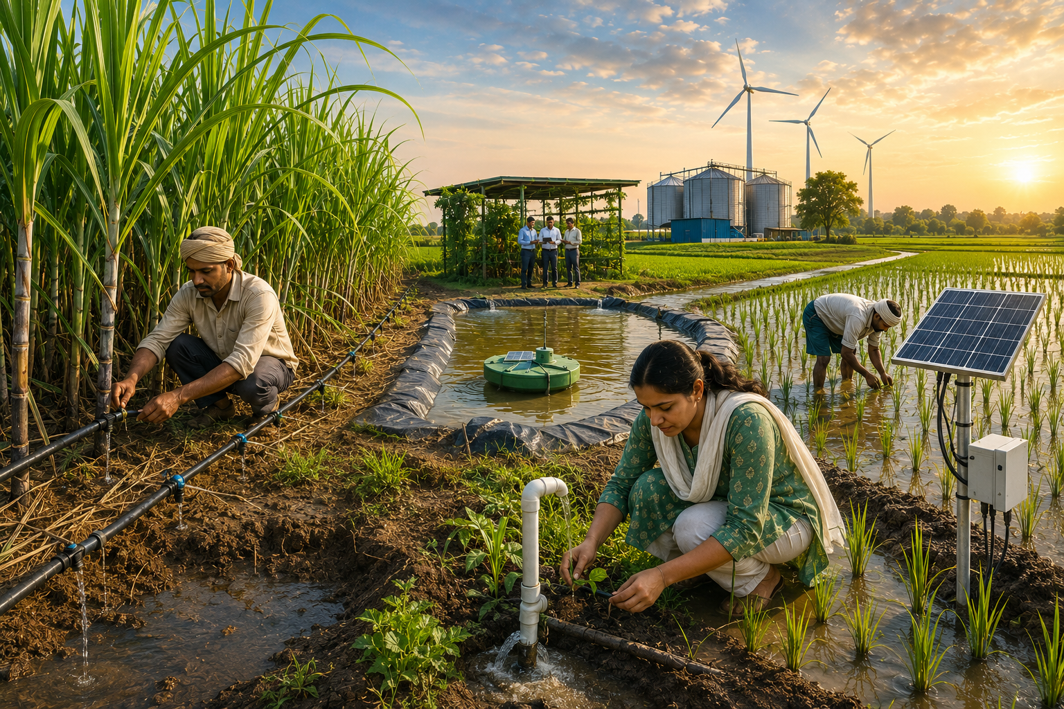 Water Stewardship in Sugarcane and Rice Farming: Micro-irrigation and ESG Mandates for Modern Buyers